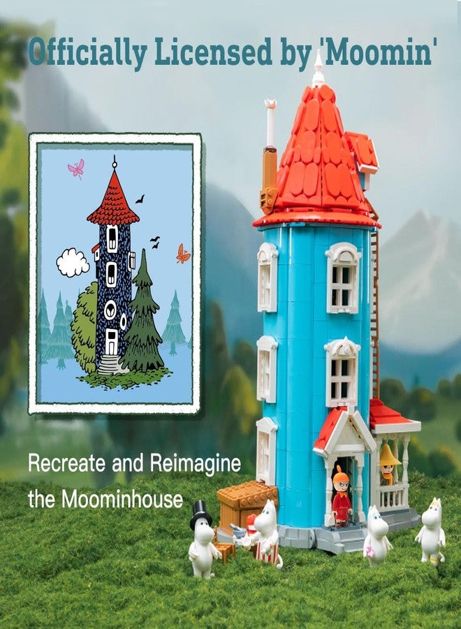 PANTASY Modular Fairytale House Building Set Blue Tower House with Classic Characters, Openable Structure, and Detailed Interior - Home Display Kit for Fans and Adults - Image 2